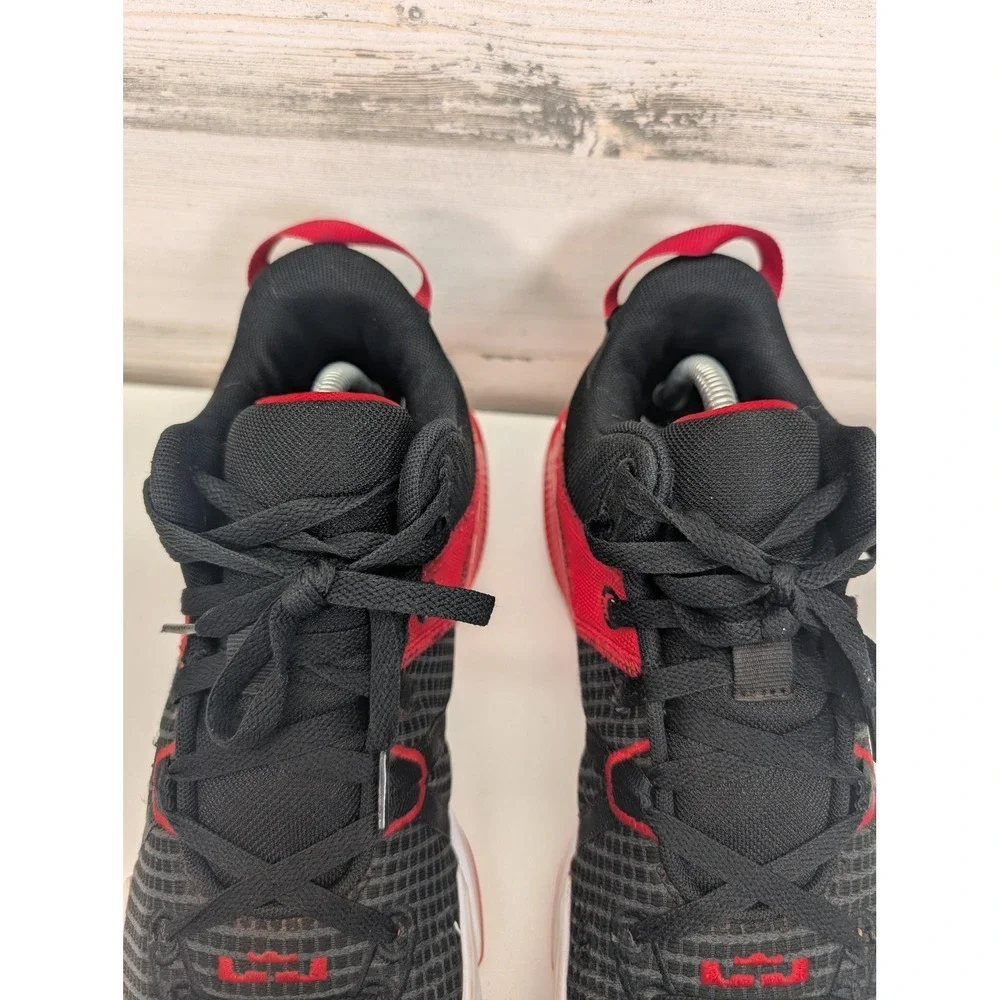 Nike LeBron Witness 7 Black University Red Basketball Shoes DM1123-005 Mens 10.5